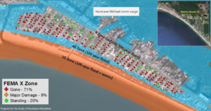 FEMA X Zone Map of Mexico Beach, FL 2009